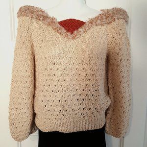 VIVIENNE POY Rare Vintage Hand-Knit Sweater sz S
